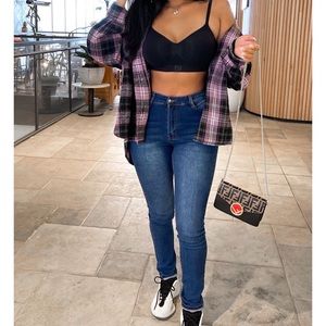 Fashion Nova first pick high rise jeans - medium wash